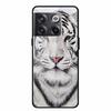 For Oneplus 10 pro Case Luxury Hard Tempered Glass Cover for OnePlus 10 Pro TPU Bumper Phone Case Cool Animals Pattern Cover