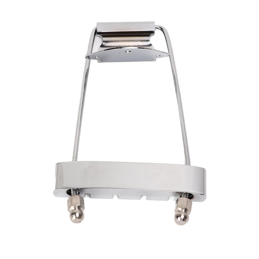 4-струнная гитара с подгрифком, металлическая, серебряная, без заусенцев, гитарный струнодержатель, бридж для замены