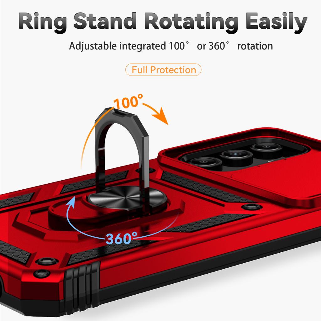 Чехол-комбо для Samsung Galaxy A55 5G из ПК+ТПУ с подставкой, противоударный чехол для телефона