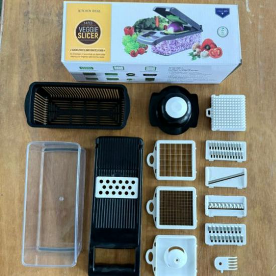 Multifunctional Vegetable Cutter & Storage Box - Salad Slicer & Dicer