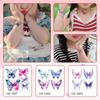 Children's Glitter Wings Eye Makeup & Butterfly Tattoo Waterproof Stickers