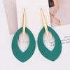 Корейский стиль геометрические овальные серьги-подвески для женщин большие массивные серьги вечерние украшения подарки подруге длинные Brincos