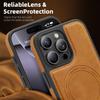 Роскошный чехол-бампер с магнитной застежкой из коровьей кожи для iPhone 17 Air 16 PM 15 Pro Max Samsung S25 S24 S23 Ultra Google Pixel 10 Противоударный защитный чехол