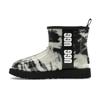 UGG Классический прозрачный мини-ботинок мраморный белый черный (Женский) Женские кроссовки 1120778-BLK