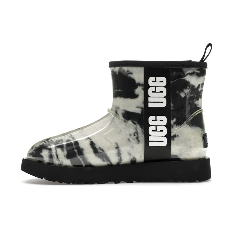 UGG Классический прозрачный мини-ботинок мраморный белый черный (Женский) Женские кроссовки 1120778-BLK