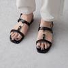 HIMIKO/Himiko/Gold Parts Flat Sandals/641228 Black 240