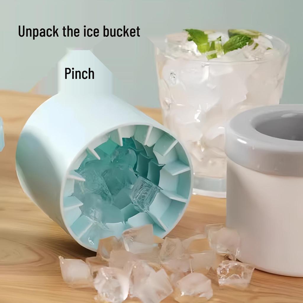 Pinching Ice Quick Freezer Mold Tray & Storage Bucket