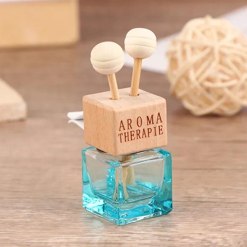 1 шт. Автомобильный подвесной ароматизатор, подвеска, аромат, освежитель воздуха, пустой стеклянный флакон-диффузор для духов, аксессуары для ароматерапии, декор