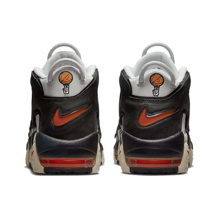 Nike Мужские кроссовки Air More Uptempo Hoops серые Photon-Dust University-Red DX3356-001