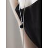 Gem Point Y-Line Long Necklace Nz2492