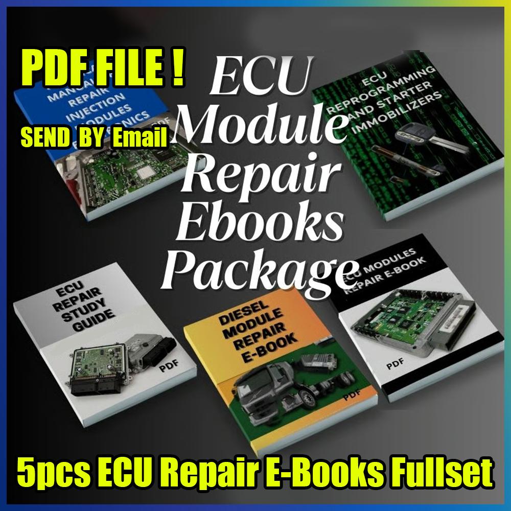 5pcs ECU Repair E-Books Fullset Study Guide PDF File ECU Modules Reprogramming Course for Workshop Car Truck Diagnostic Helper
