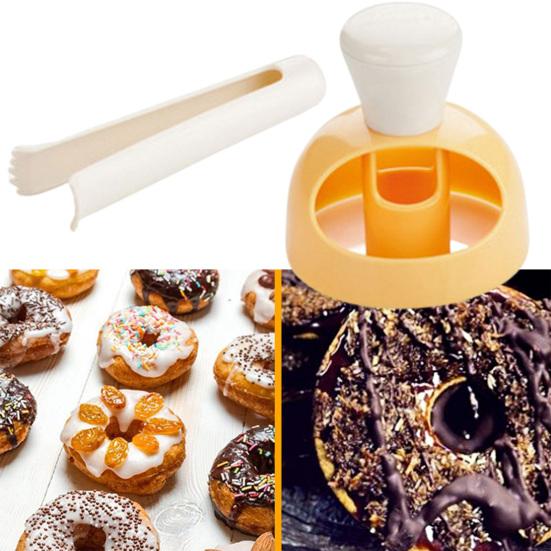 2 шт. формы для выпечки пищевого класса большего размера легко чистить с помощью щипцов для окунания полые формы для выпечки из полипропилена материал пончики производители форм для выпечки кухонные принадлежности