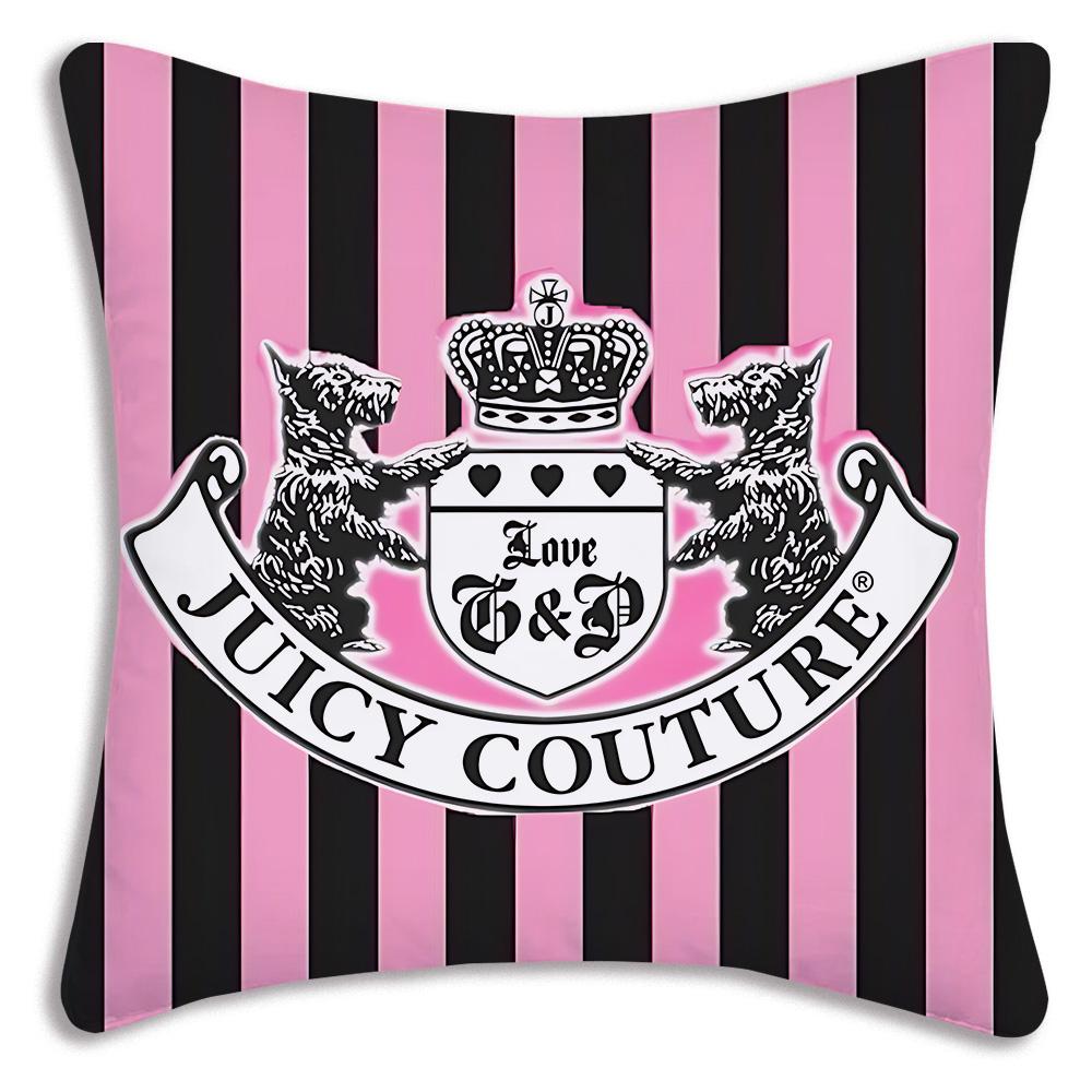 Модные розовые наволочки J-Juicys C-Couture Мультяшные декоративные чехлы для дивана Домашние двусторонние чехлы из короткого плюша Милые чехлы для подушек