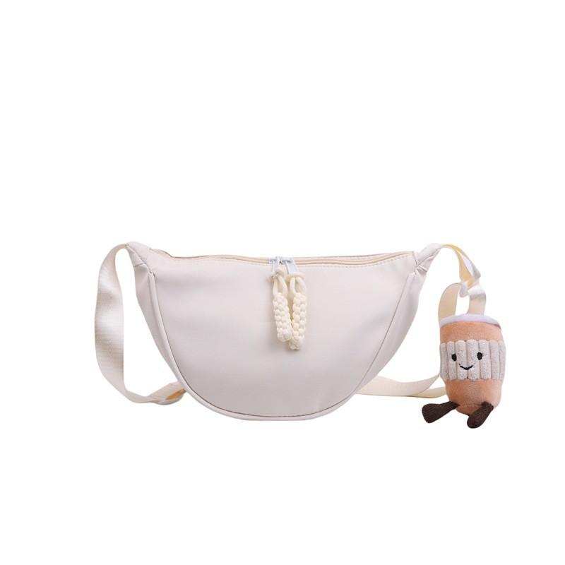 Nylon Duffle Bag For Women Lightweight Casual Singlecompartment With Zipper For Daily Use