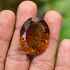 Natural Orange Topaz 54.8 Ct Oval Cut   Flawless Loose Gemstones For Him