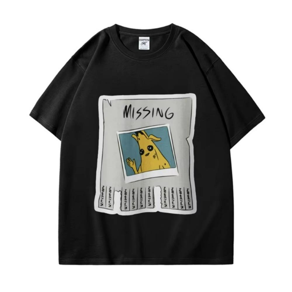 Funny Missing Peely Meme Banana Graphic T Shirts Unisex's Women's Fashion Oversized T-shirt Casual Comfort Short Sleeve T-shirts