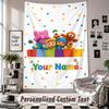 Wall Hanging Tapestry With Custom Name & Text, Pocoyó Decorative Tapestry For Bedroom