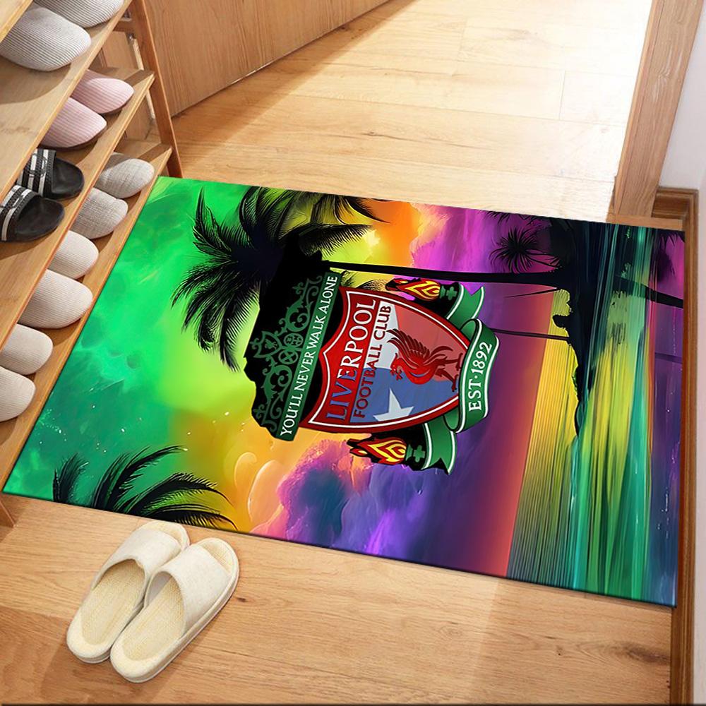 Liverpool Football Club Carpet Suitable For Playrooms Dining Room Hallway Bedrooms Antislip Rug Decorate Offices Perfect Birthdaychristmas Gift Idea
