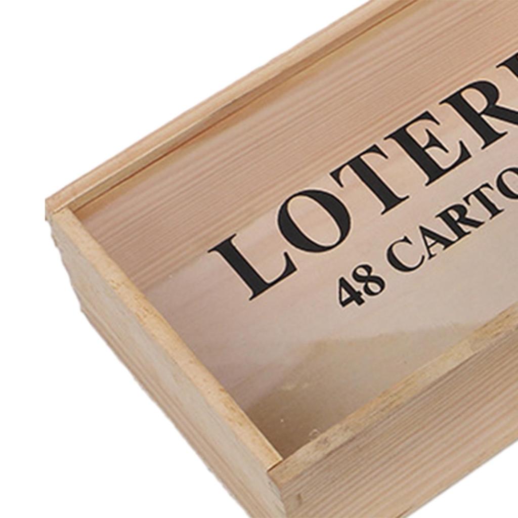 Russian,Lotto Game Set,Russian,Lotto Bingo Set,Wooden Box,Russian Games,Lottery
