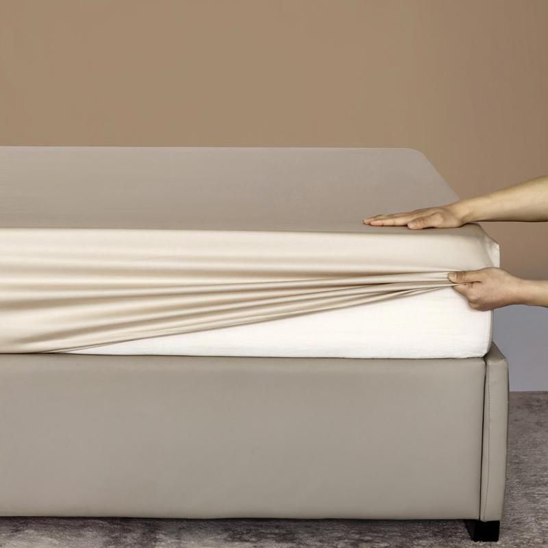 Высококачественная простыня на резинке из бамбука, чехол для матраса с резинкой, двуспальная простыня размера King Queen 90/120/200