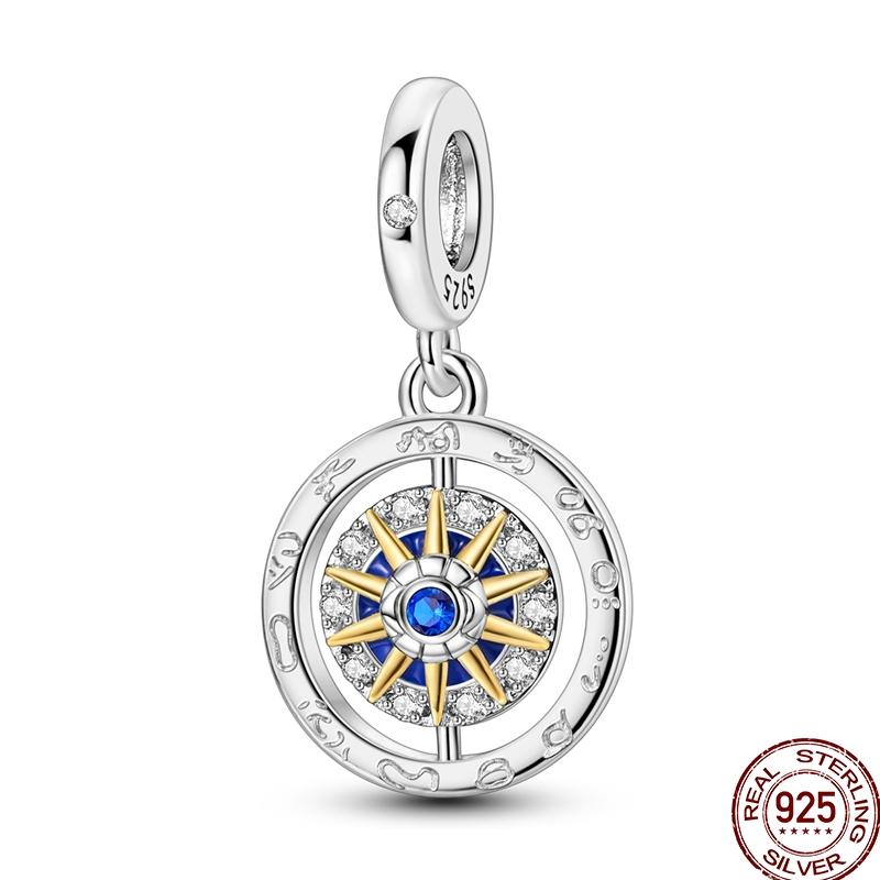 Copper Cross Bible Dove Holy Blessing Demon Eye Shiny Charm Bead Fit Pan Original Bracelet Diy Exquisite