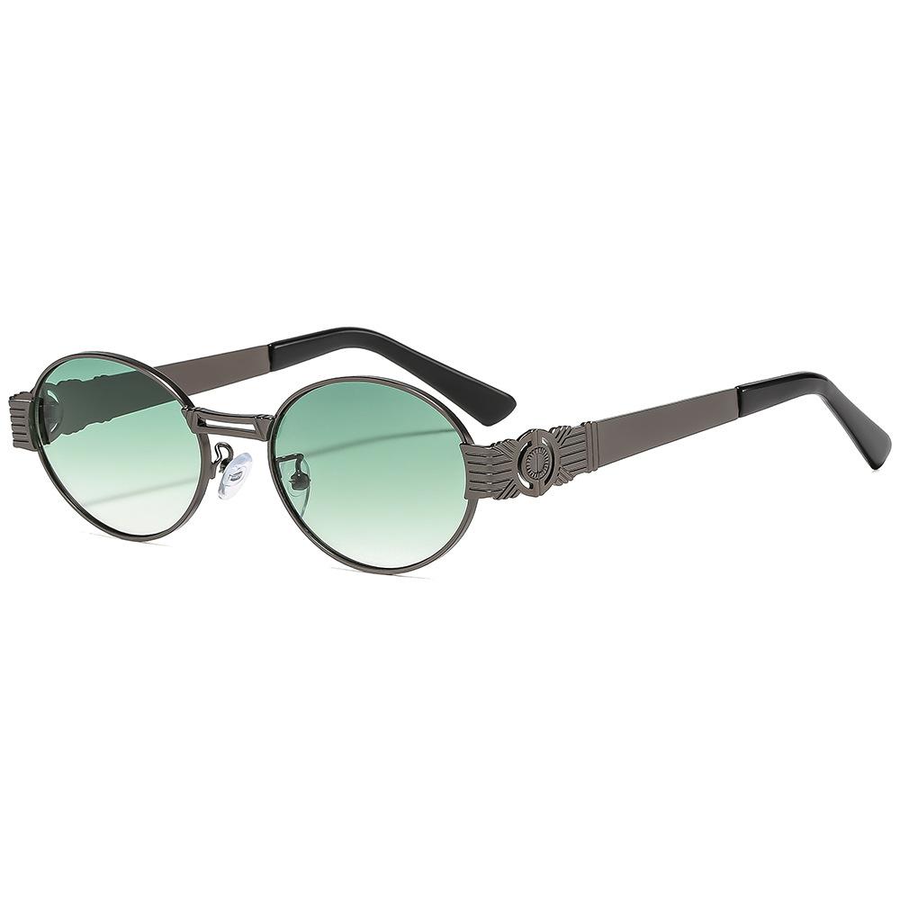 Latest Retro Oval Gradient Female Sunglasses Unique Luxury Frame Design Punk Stt All Match Male Gafas De Sol UV Protection 400