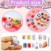 50Pcs Miniature Food Drink Bottles Soda Pop Cans Pretend Play Kitchen Game Party Accessories Toys Cake Ice Cream for Doll House