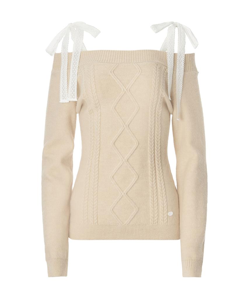 ZEROPLANET Rudy Off-Shoulder Knit [Caramel]