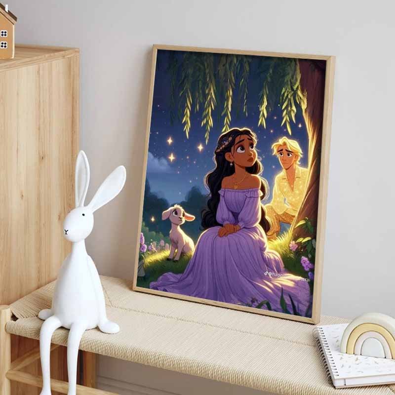 Disney 5D DIY Diamond Painting: Мультяшный набор для настенного декора «Волшебный дом Мирабо» с мозаикой из полных бриллиантов