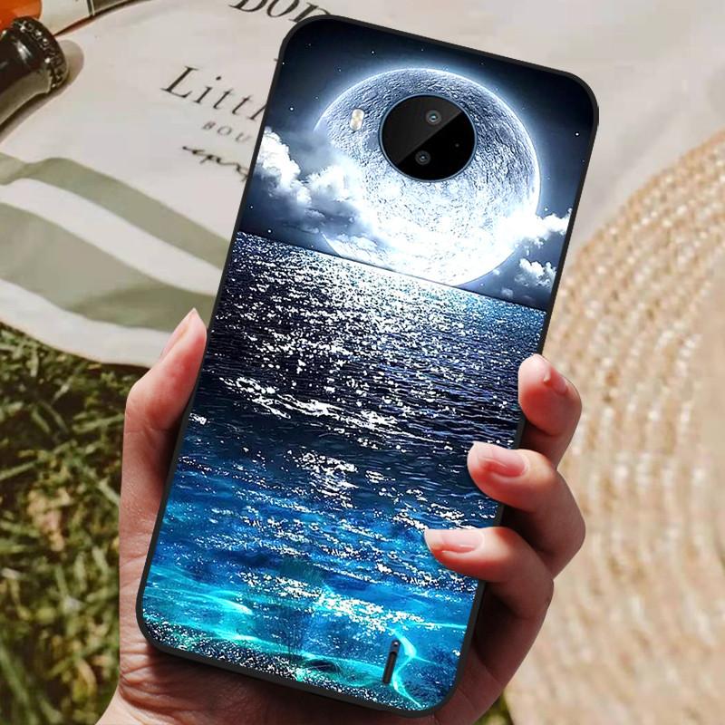 Для Nokia C20 Чехол Мягкий ТПУ Силиконовый Мультяшная Задняя Крышка для Nokia C20 Plus Чехлы для Телефона ТПУ Черный Бампер для NokiaC20 C 20 Plus