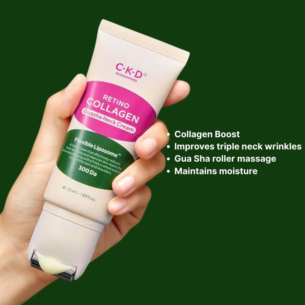 CKD Крем для шеи от морщин Retino Collagen с низкомолекулярным коллагеном 300 Гуаша 50 мл