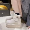 Мода 2024 Мода Зима Женские Снежные Ботинки 8СМ Кроссовки Водонепроницаемые Теплые Плюшевые Ботинки До Середины Икры Уличные Противоскользящие Мех Внутри Обувь