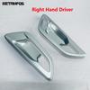 For Toyota Alphard Vellfire 2024 2025 2026 Carbon Fiber Interior Front Door Handle Bowl Cover Trim Bezel Accessories Car Styling