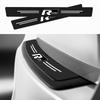 4PCS Car Door Sill Protector Plate PU Leather Carbon Fiber Threshold Anti-Scratch Bumper Car Sticker for VW Rline Golf Beetle B6 zk2