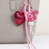 Bag Accessories Love Pendant Heart-shaped Braided Rope Pendant Love Keychain  Hanging Accessory