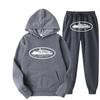 Unisex Oversized Streetwear Hoodie Jogger Set Casual Sportswear Fall Youth Hip Hop Skateboarding