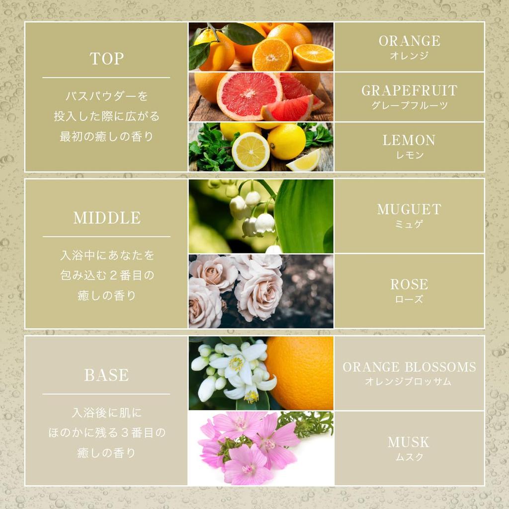 Bath Salts Hydrogen Carbonate Bubbles Envelop Your Whole Body X Gift X Made In Japan X Measuring Spoon H&Ash& High-Concentration [Warm Included]