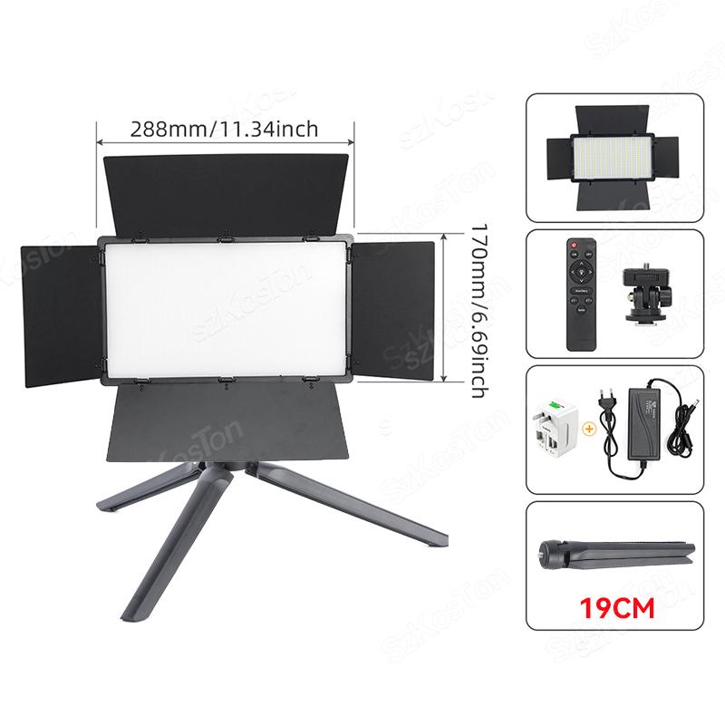 RGB Фото Видео Светодиодная панель заполняющего света для фотостудии Комплект ламп для записи видео Съемка Youtube Tiktok Прямая трансляция Лампа