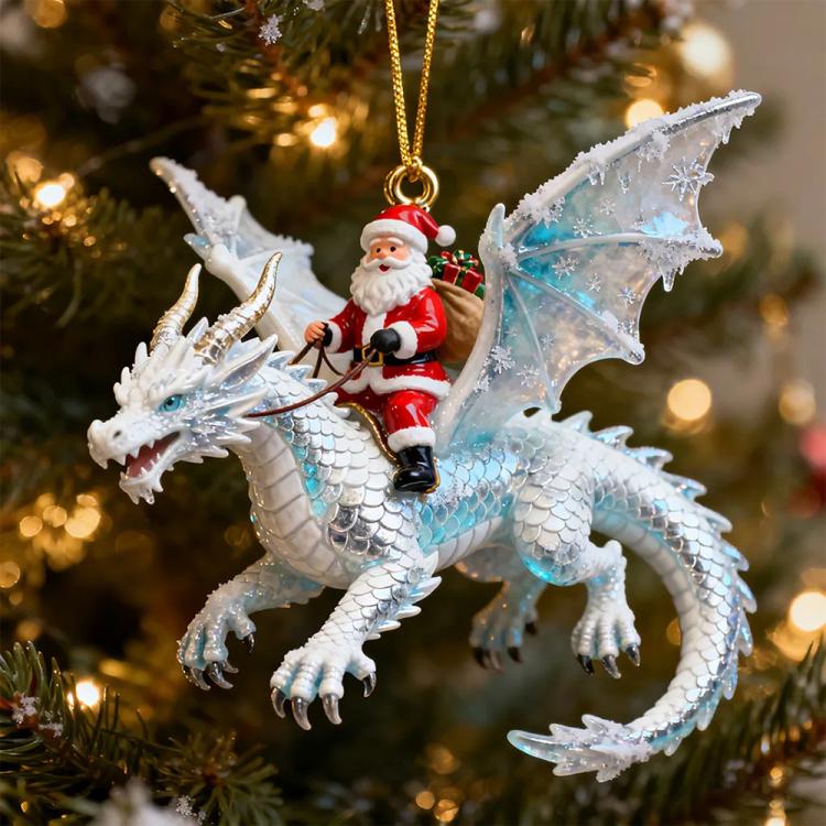 Santa Dragon Riders Ornament Collection