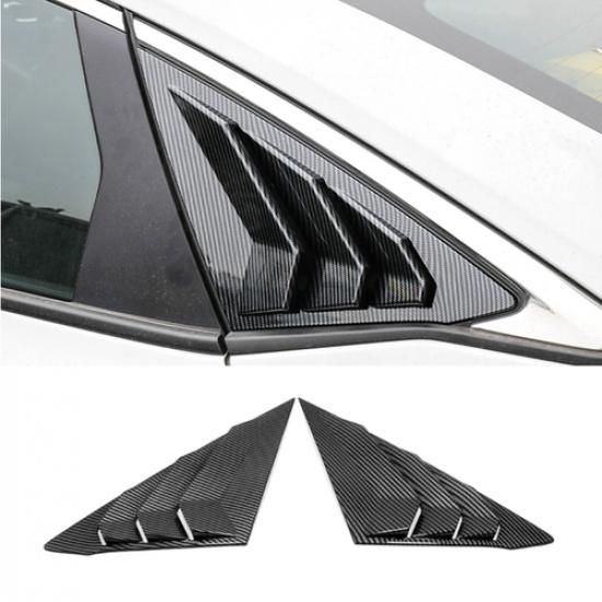 For Honda Civic Sedan -2025 Carbon Fiber Rear Window Louver Cover Side Vent