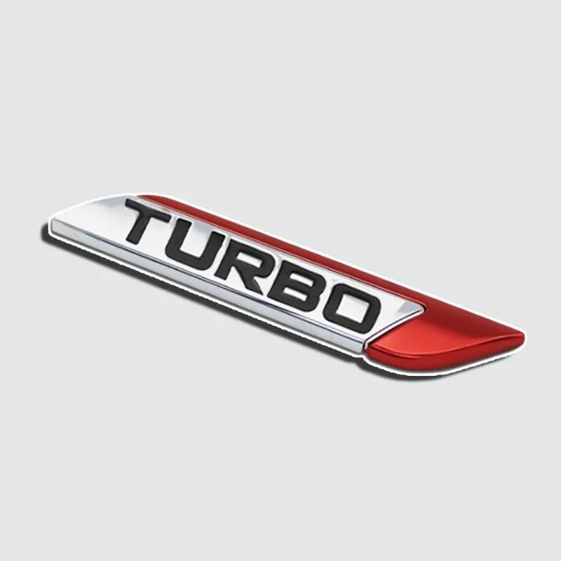 TURBO 3D металлическая эмблема значок для кузова автомобиля универсальный внешний стиль автомобиля эмблема наклейки декоративные наклейки