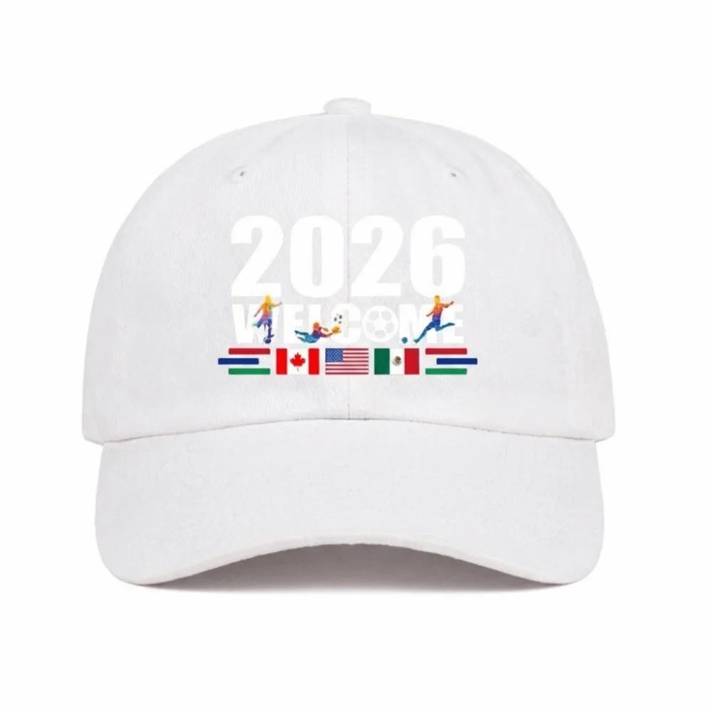 Повседневная бейсболка 2026 года на футбольную тематику, регулируемая, универсальный козырек от солнца, вышивка буквы, дышащая кепка с козырьком, унисекс