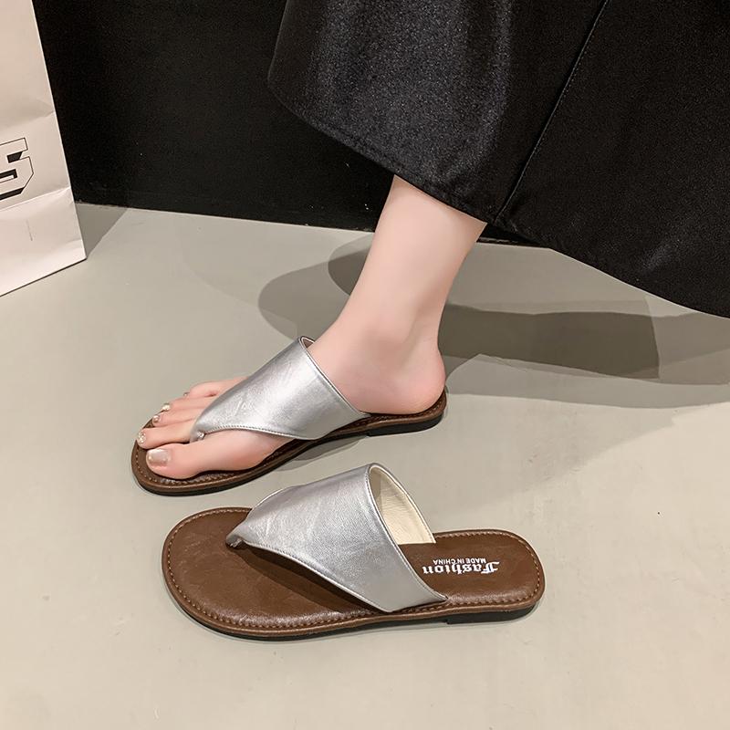Fashion 2025 Summer New Women's Sandals Open Toe Casual Sandals  Flat Heel Soft Bottom Casual  for Female