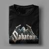 Футболка S-Sabatoned Металл Панк-Рок Группа для Мужчин Женщин Новое Поступление Футболки 100% Хлопок Одежда