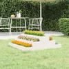 VidaXL Planter White 80x80x27 Cm Solid Pine Wood 823893