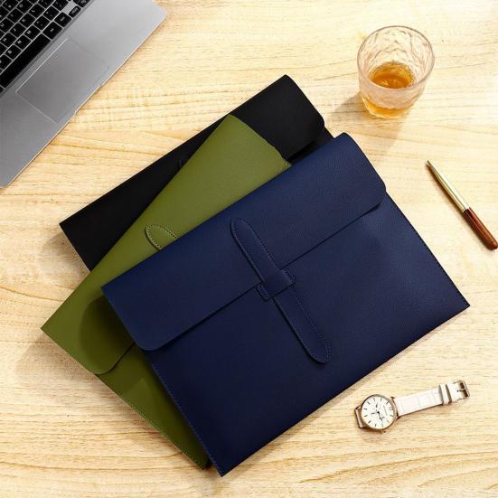 Кожаная сумка для документов, большая вместимость, легкая, водонепроницаемая, органайзер для документов, портативный держатель для файлов для деловых людей и студентов, с надежным закрытием