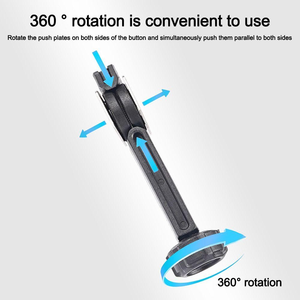 Heavy Duty Bicycle Brake Pad Spreader Tool 360° Rotatable Non-destructive Carbon Steel Bike Oil Disc Piston Resetter