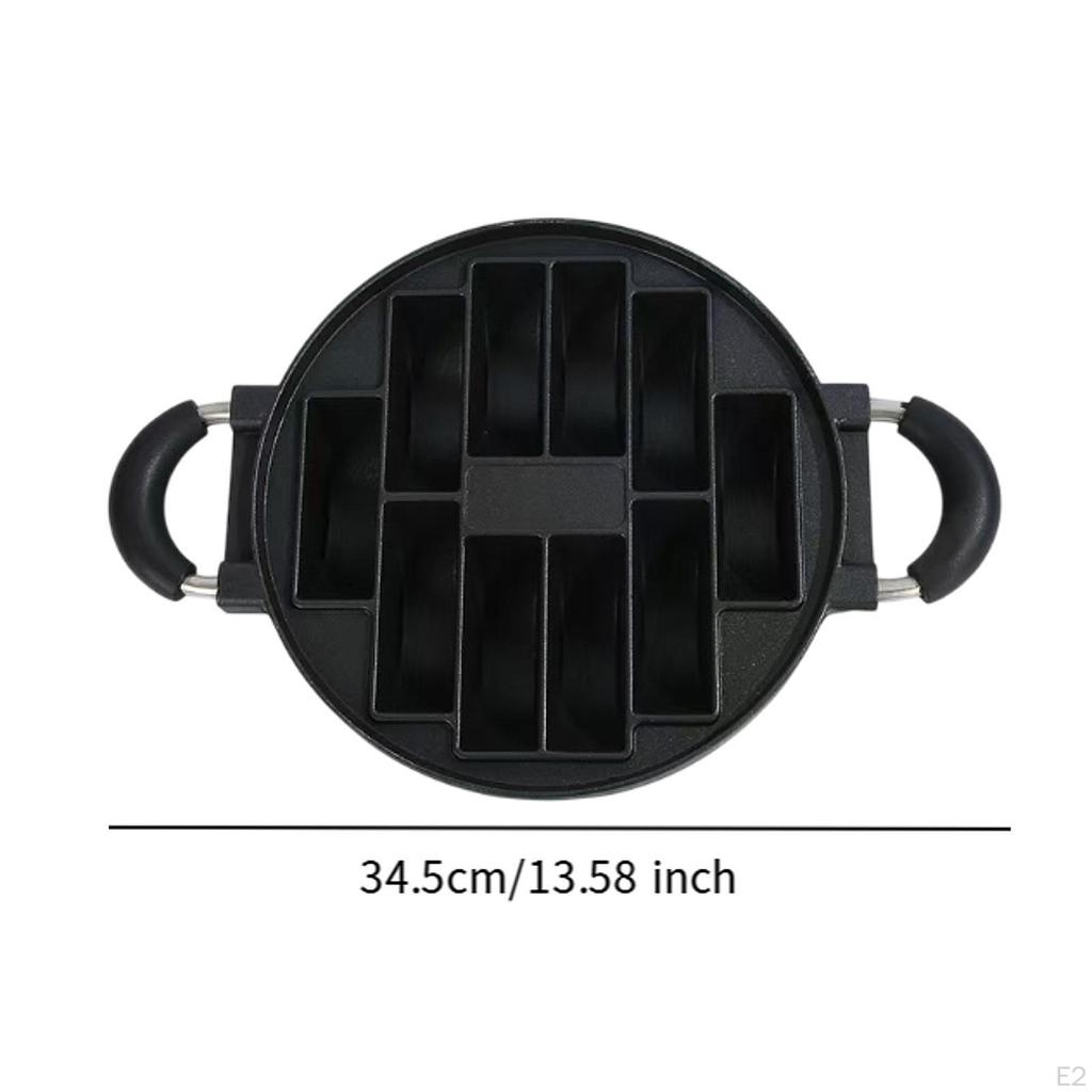Сковорода для выпечки печенья, решетка с 10 отверстиями, антипригарное покрытие, практичная кухонная утварь, яичный блин