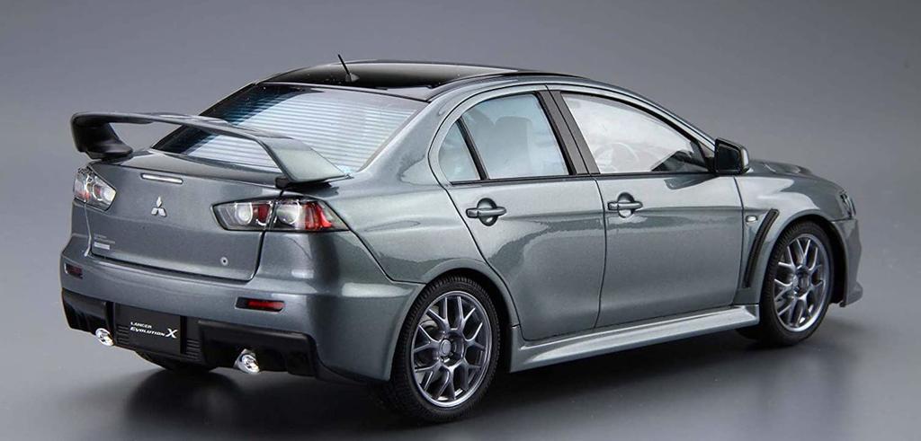 Aoshima Bunka Kyozaisha Модель автомобиля серии Mitsubishi CZ4A Lancer Evolution Final Edition 2015, пластиковая модель 1/24 № 02