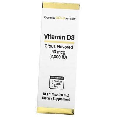 Витамин Д3 жидкий, Vitamin D3 2000 Liquid, 30мл Без вкуса (36427033)